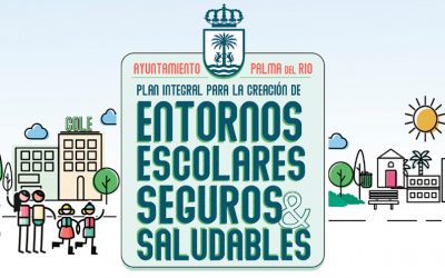 Palma del Río ensayó en junio las entradas y salidas de los coles sin coches, para aplicarlo en el nuevo curso escolar