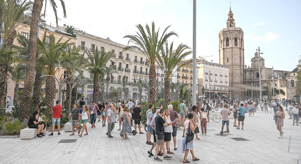 València refuerza con la Plaza de la Reina su vocación peatonal