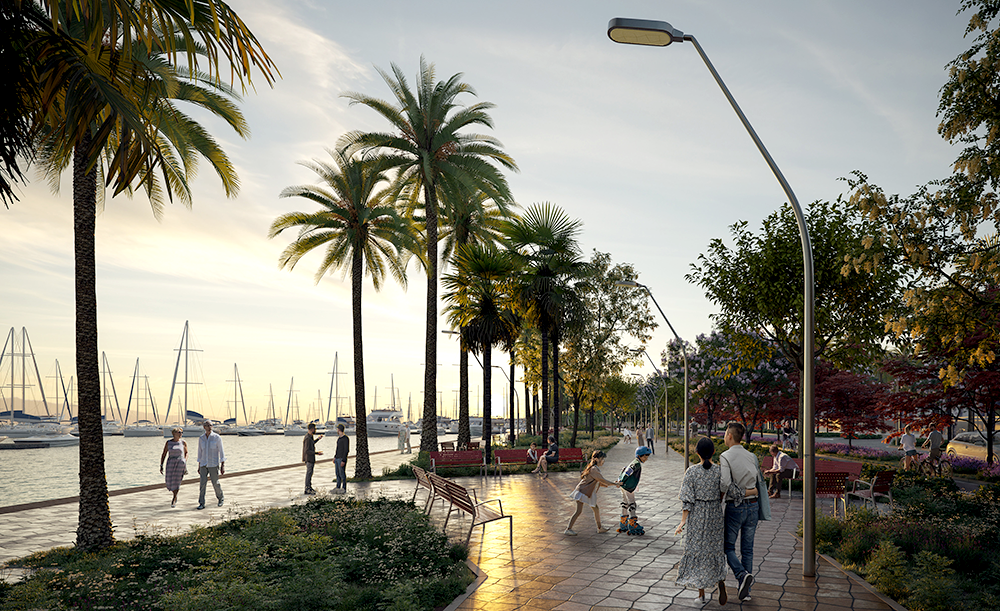 Palma revierte su espacio público litoral: 65% natural, 35% motorizado
